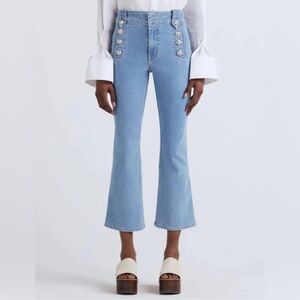 DEREK LAM 10 CROSBY - Robertson High Rise Crop Flare Jeans - Sz 24 - Never Worn!